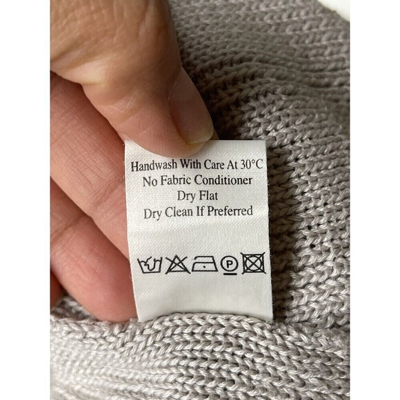 Spirit of the Andes Cable knit 100% Pima cotton Sweater Medium Square Neck Peru - Picture 9 of 13